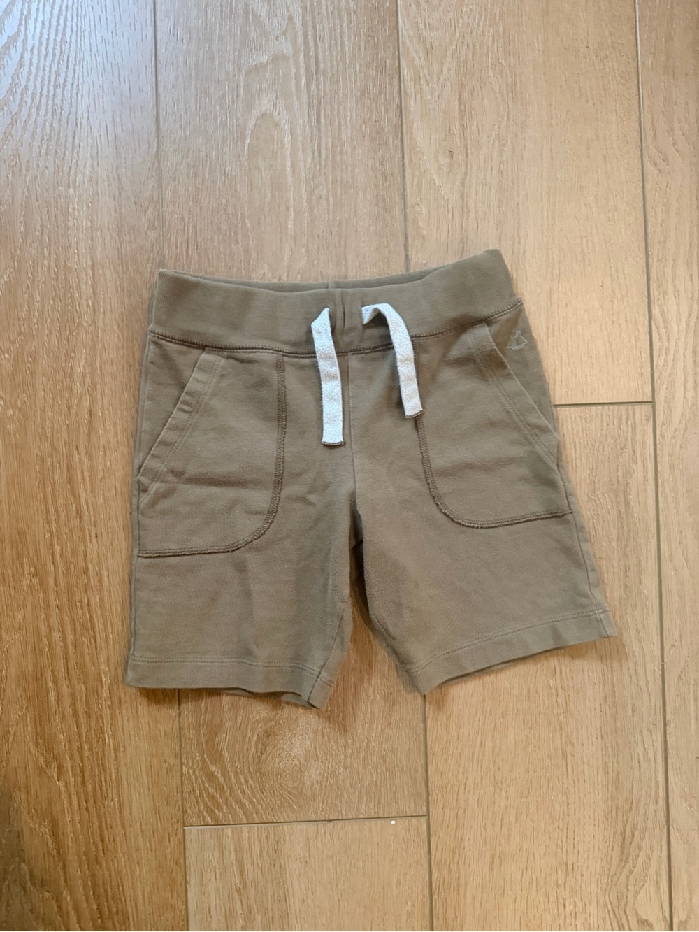 Petit Bateau Boys Tan / Khaki Cotton Sweat Shorts